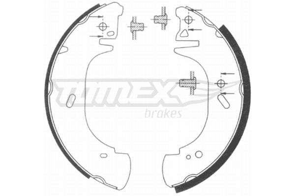 TOMEX BRAKES Piduriklotside komplekt TX 20-89